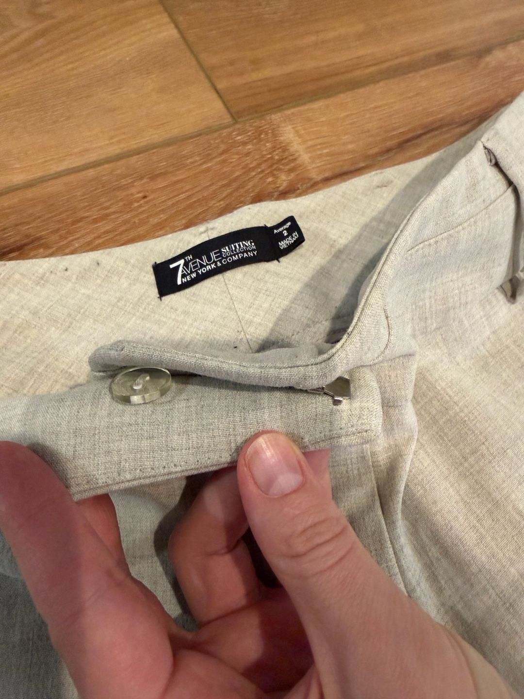 7th Avenue New York & Company Suit Pants Size 2 Beige 5