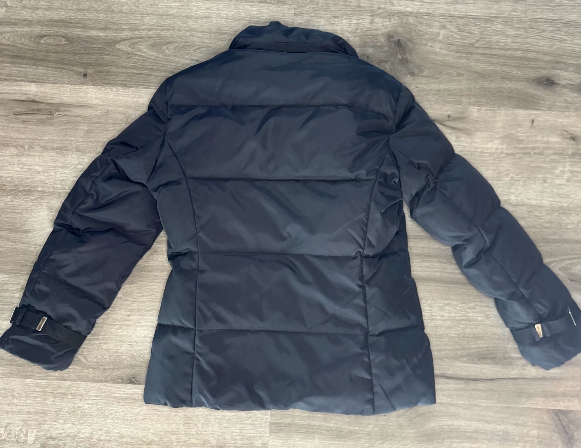 Guess Puffer Jacket Size S Black Fleece Lined Faux Down Winter Coat 10