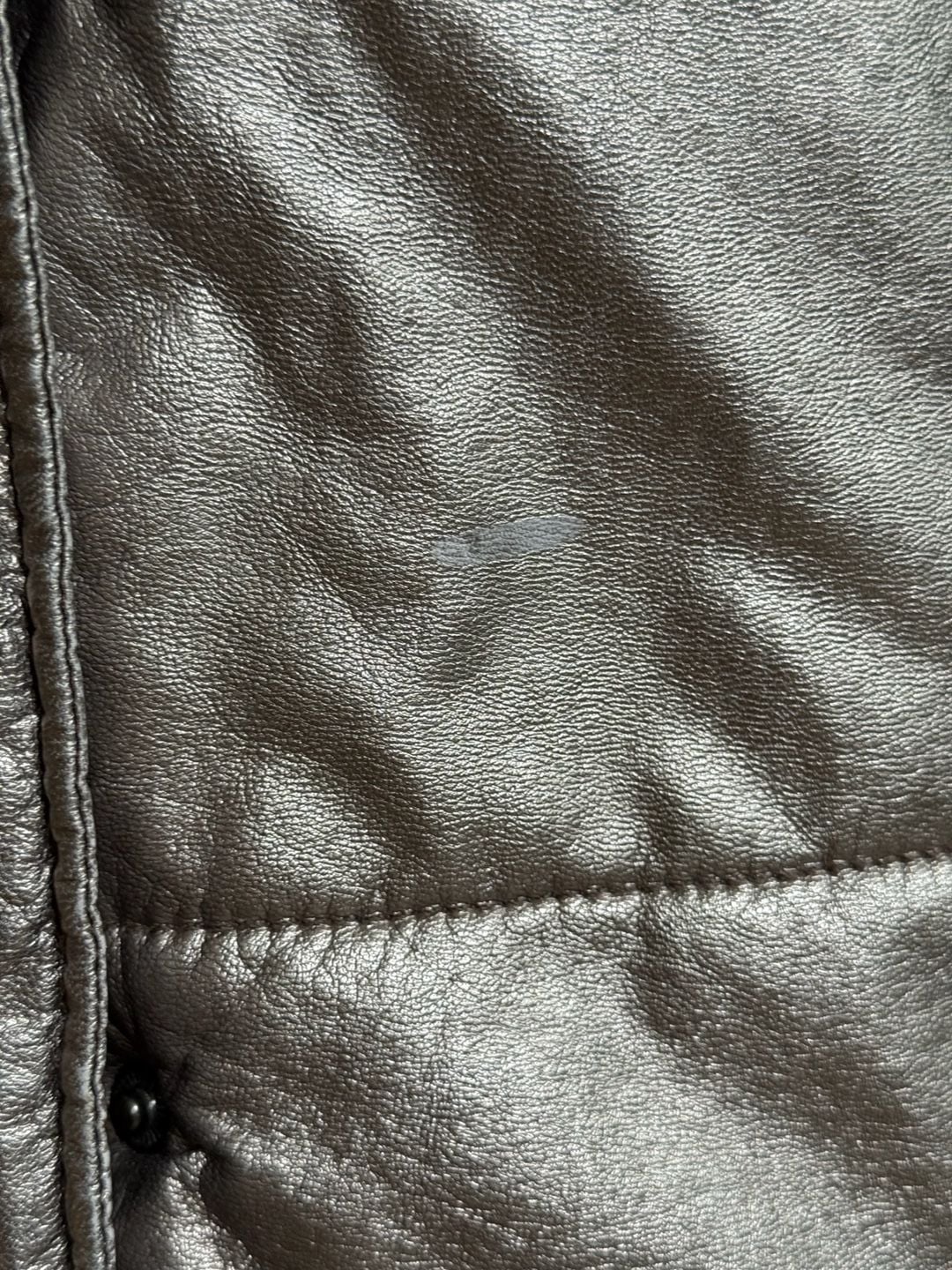 Avec Les Filles Pale Gold Metallic Puffer Jacket 7
