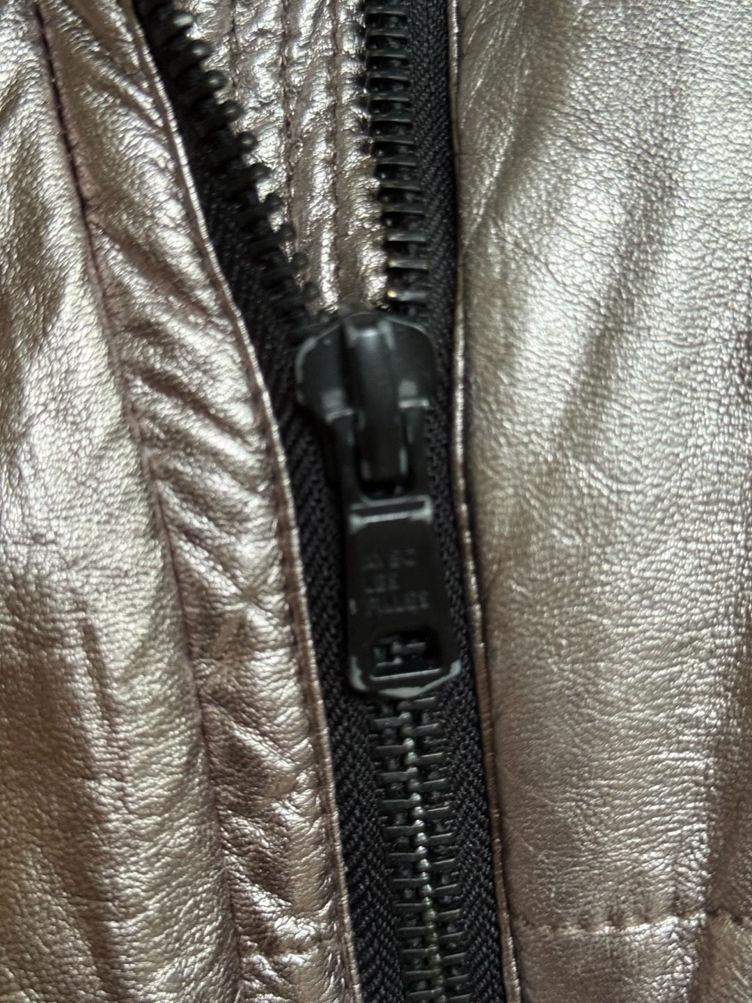 Avec Les Filles Pale Gold Metallic Puffer Jacket 9