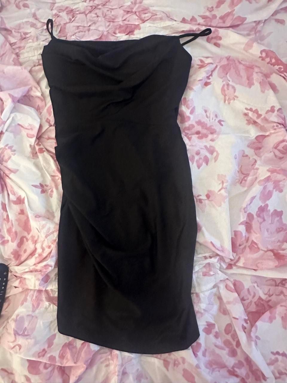 Windsor Black Ruched Mini Dress 3