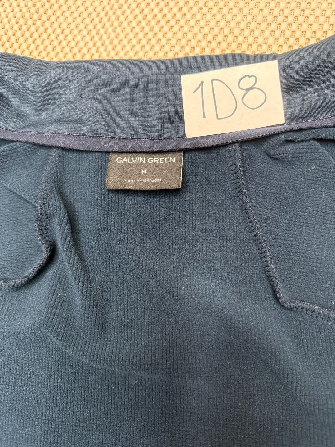 Galvin Green Men’s Full Zip Jacket Size M Navy Blue Yellow Golf 6