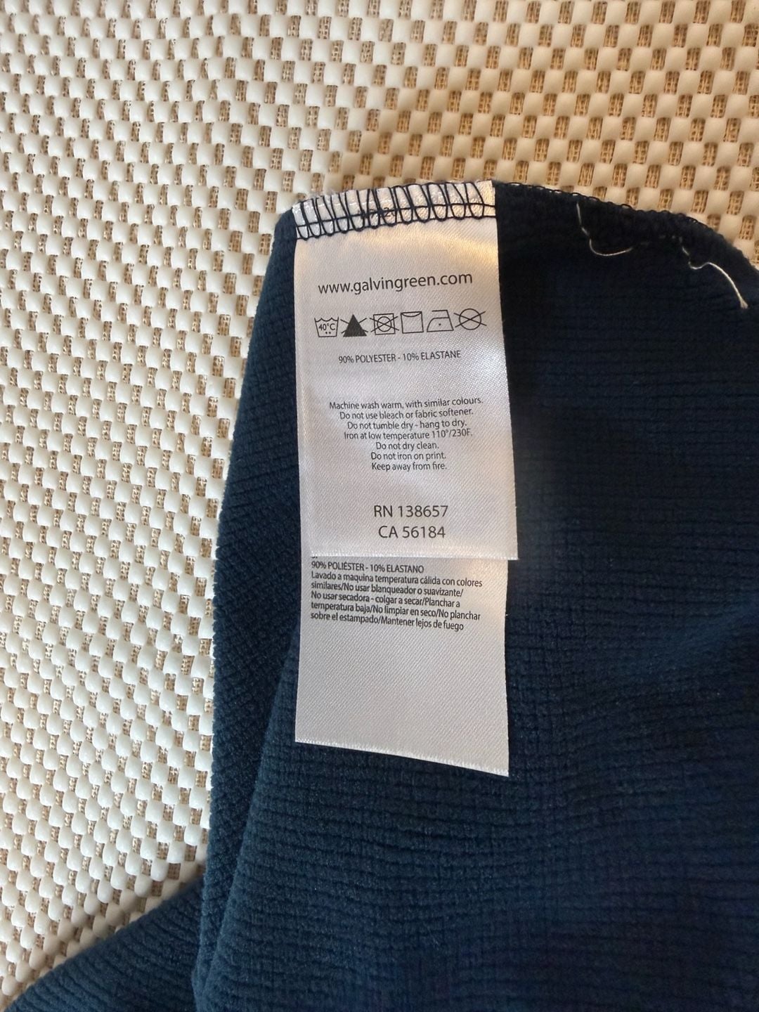Galvin Green Men’s Full Zip Jacket Size M Navy Blue Yellow Golf 7