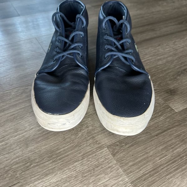 Lacoste Ampthill Mid Navy Leather Sneakers