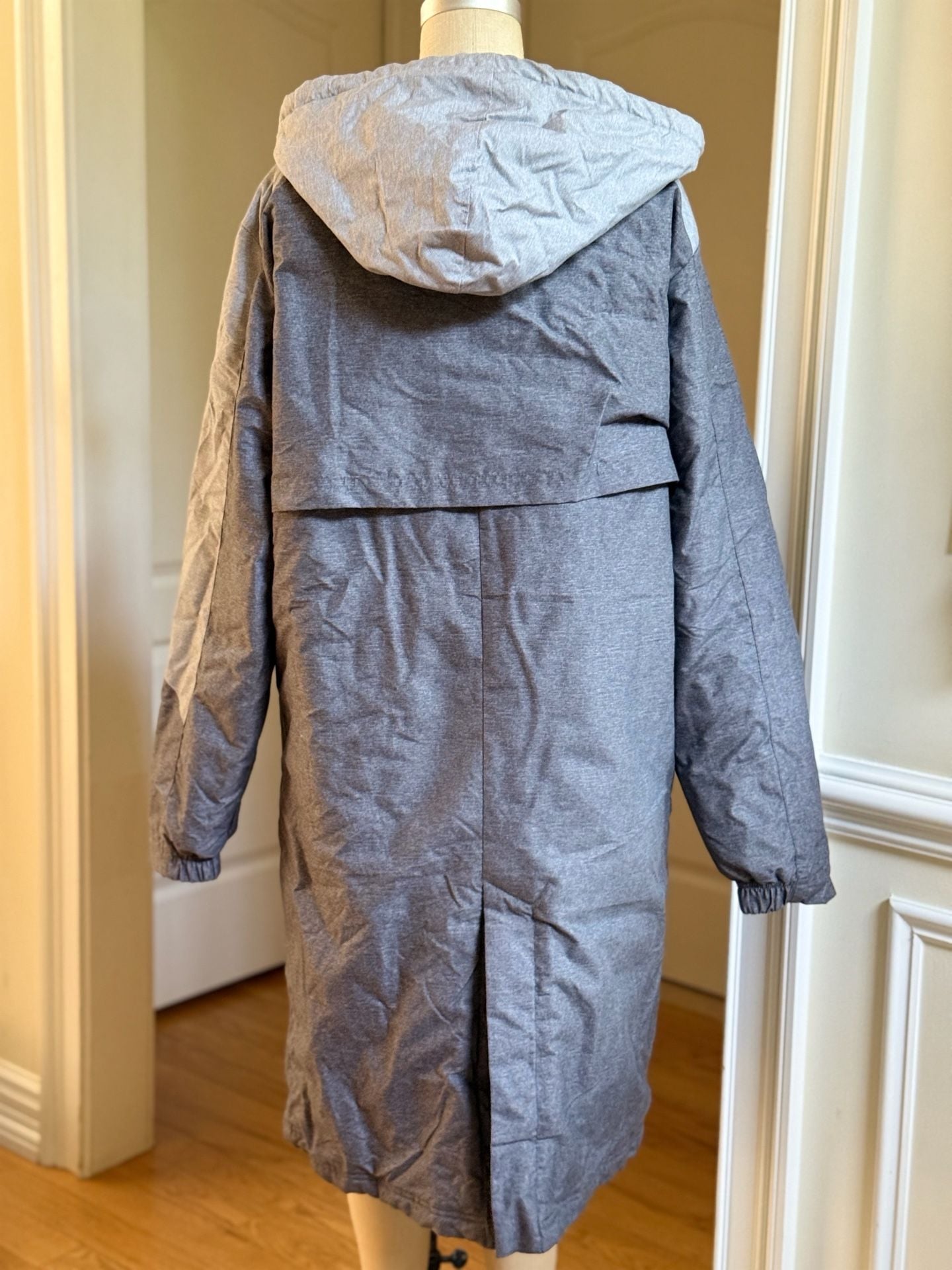 Speedo Swim Parka Fleece Lined Grey Green 3
