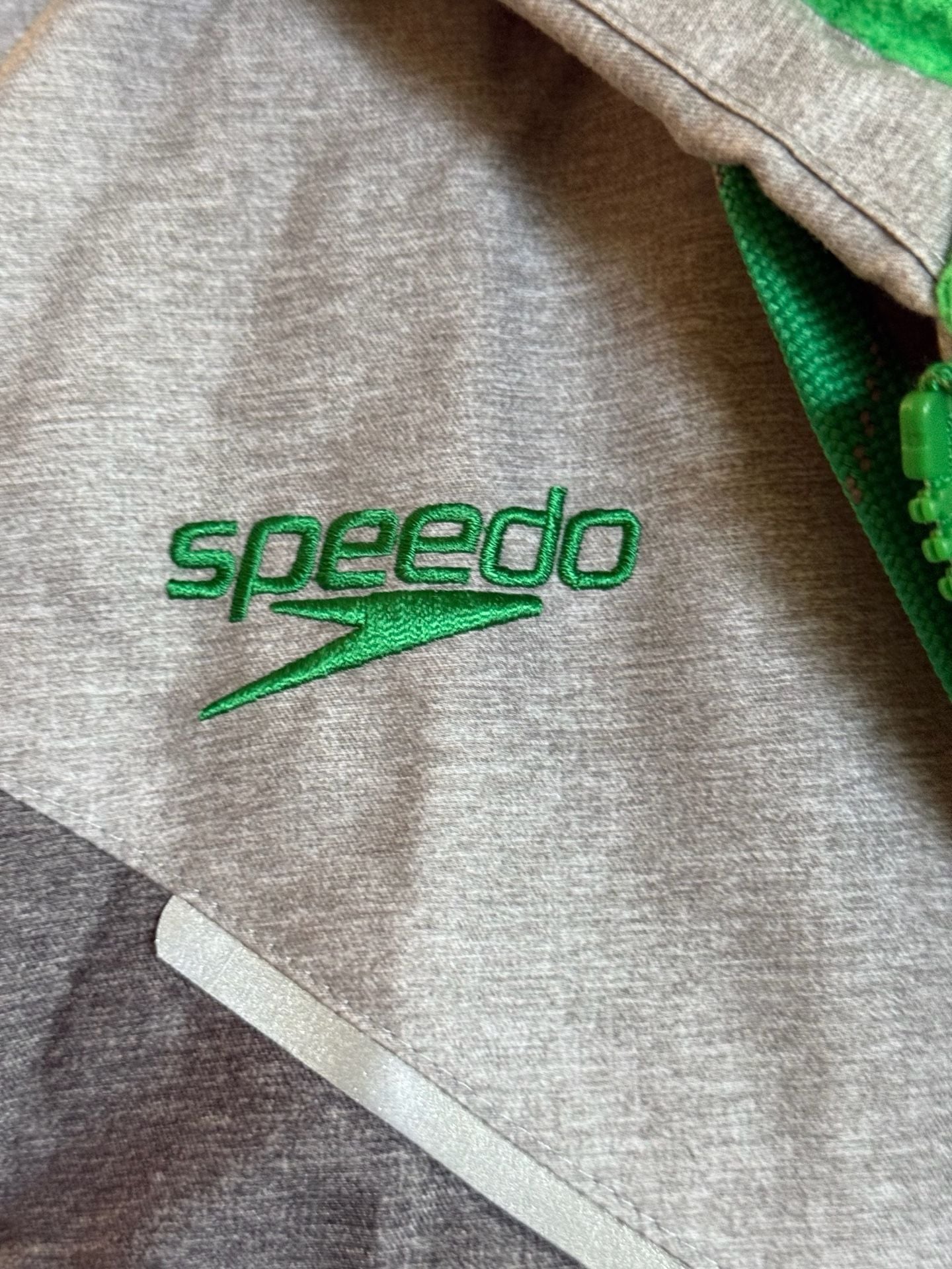 Speedo Swim Parka Fleece Lined Grey Green 5