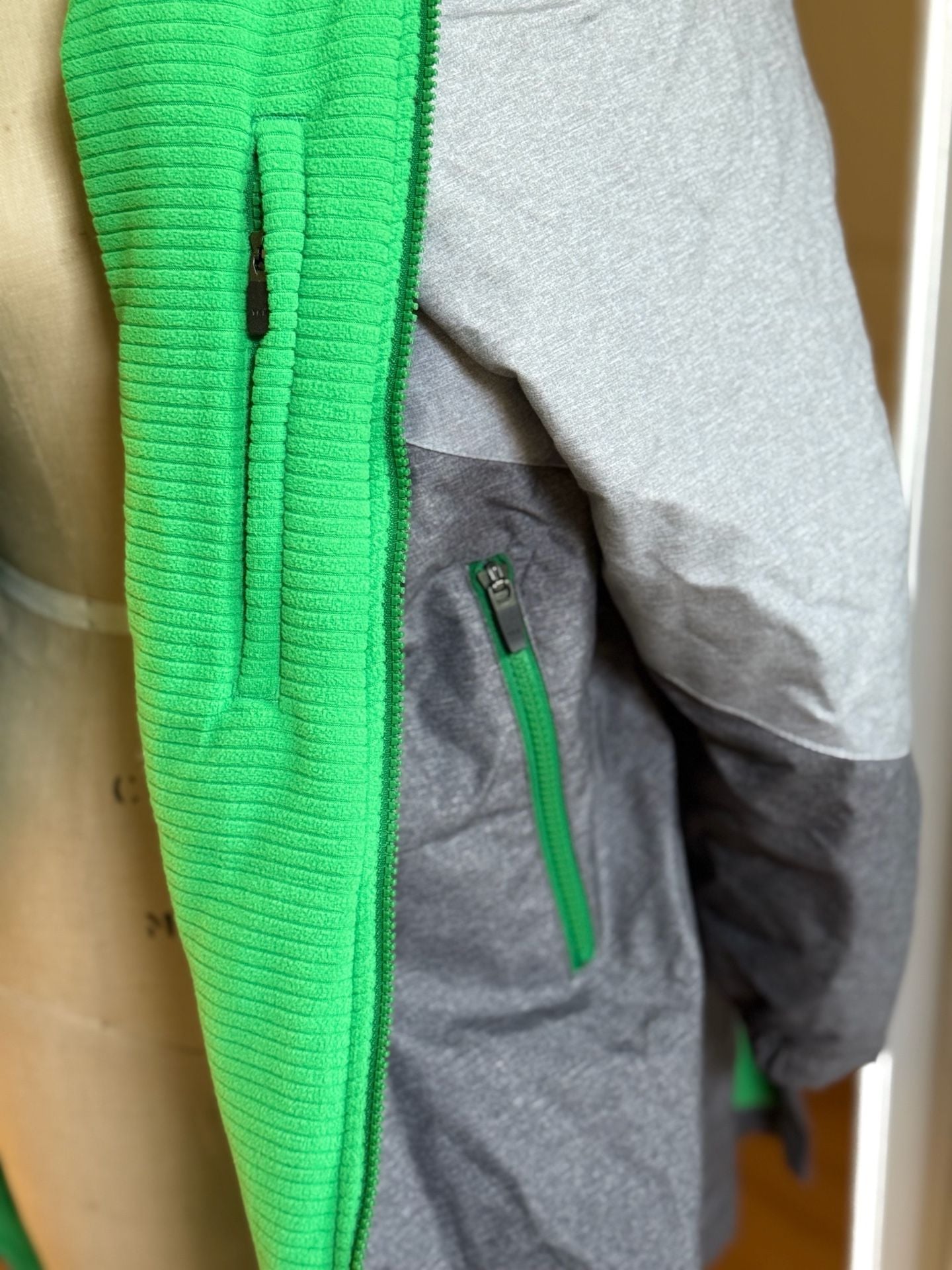Speedo Swim Parka Fleece Lined Grey Green 7