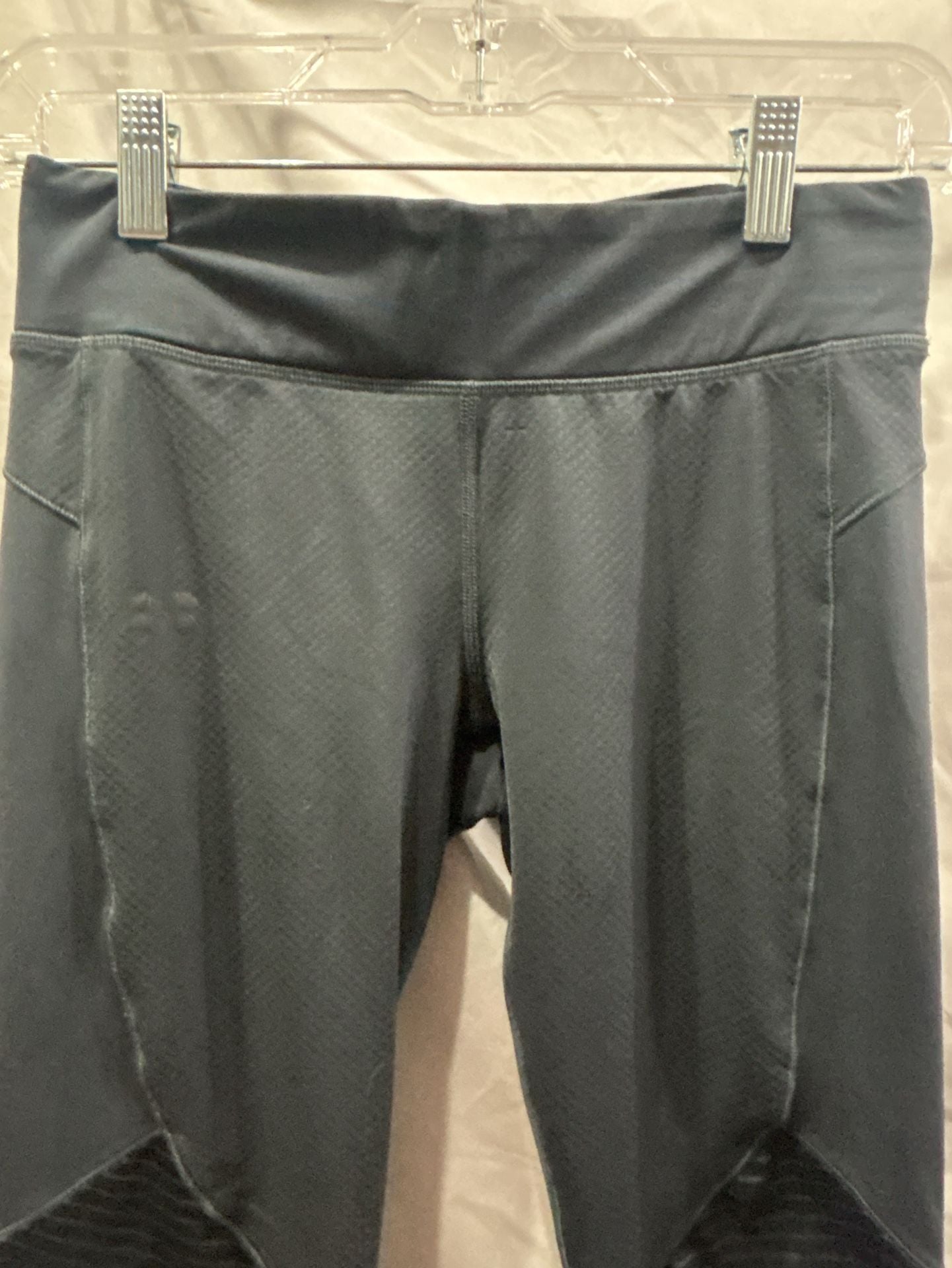 Women’s Under Armour Leggings Gray Black Size M 4