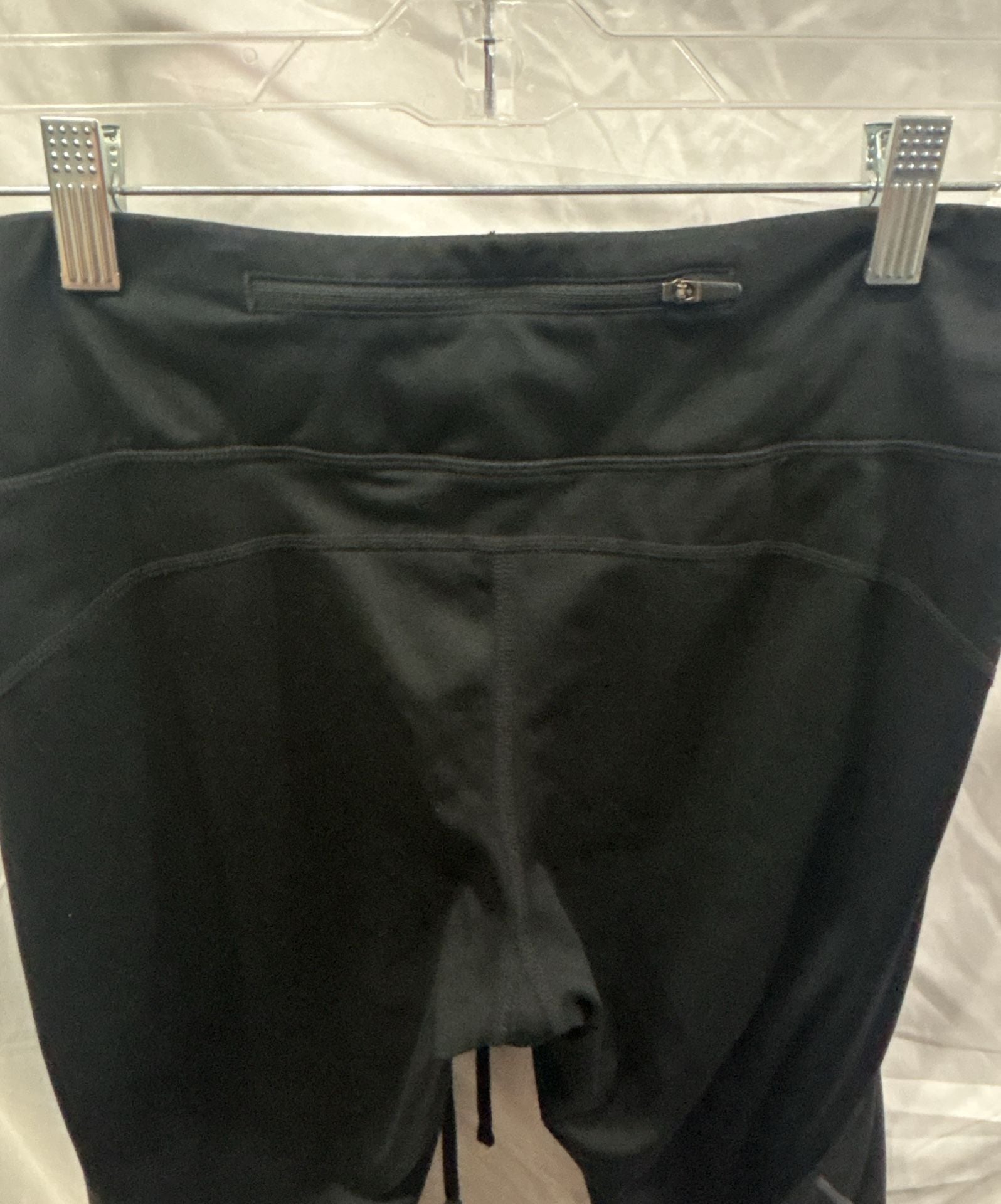 Women’s Nike Dri-FIT Cropped Leggings Black Gray Print Size L 6