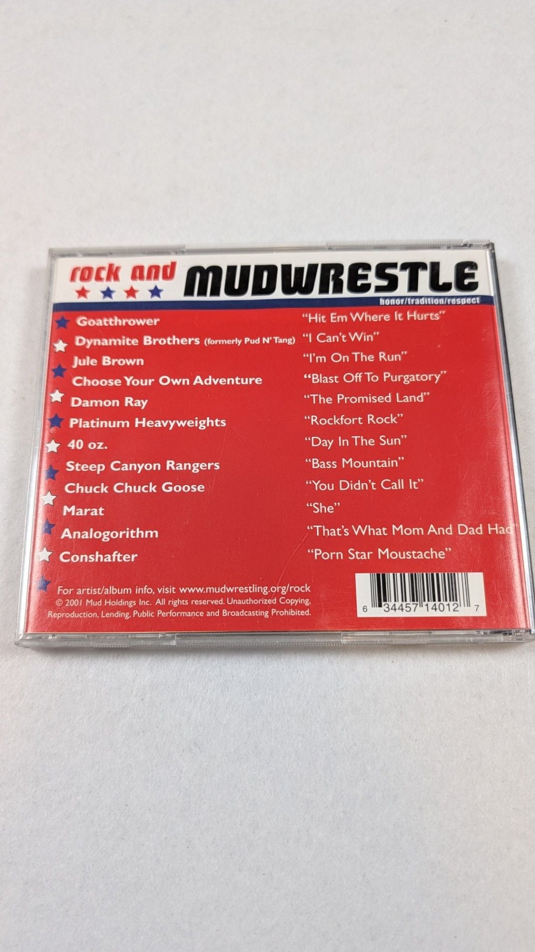 Rock And Mudwrestle Music Meets Mud Audio CD Album 2001 2