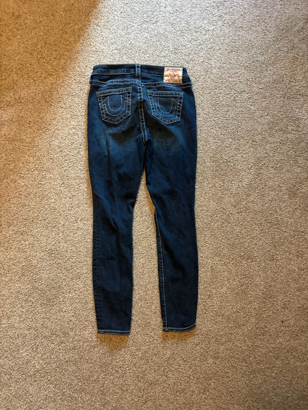 True Religion Jennie Curvy Mid Rise Super Skinny Jeans Size 28 5