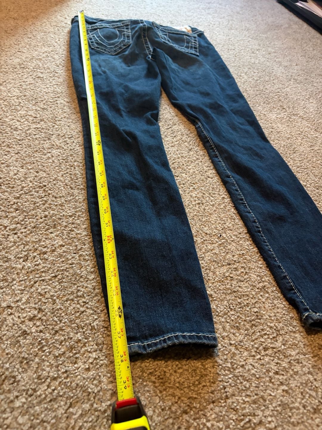 True Religion Jennie Curvy Mid Rise Super Skinny Jeans Size 28 7