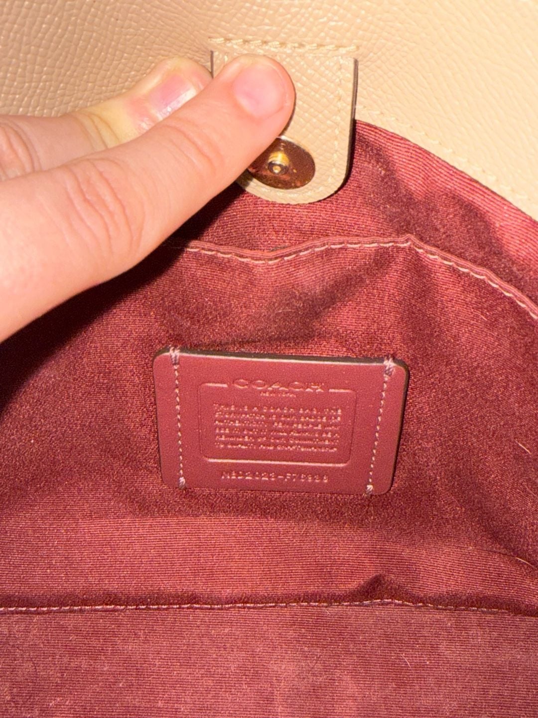 Coach Etta Carryall Crossgrain Leather Satchel Taupe Beige Gold Hardware + Crossbody Strap
7