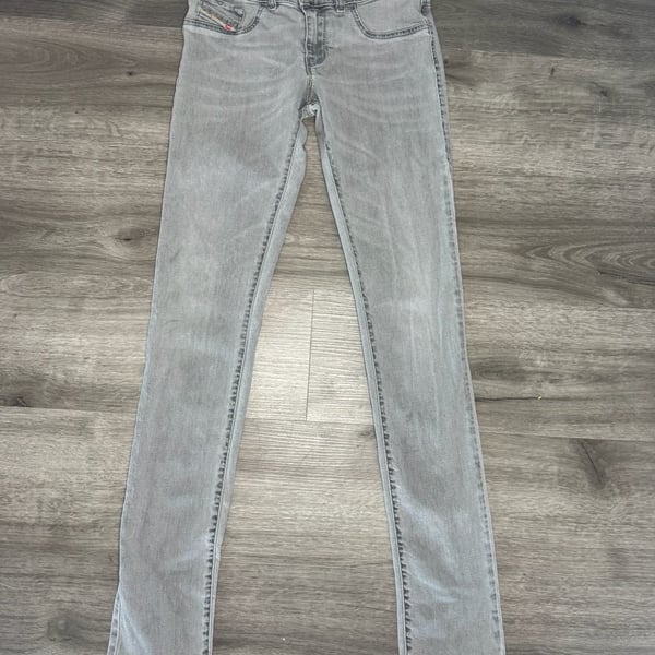 Diesel Livier Super Slim Legging Size 29 Grey Denim Jeans