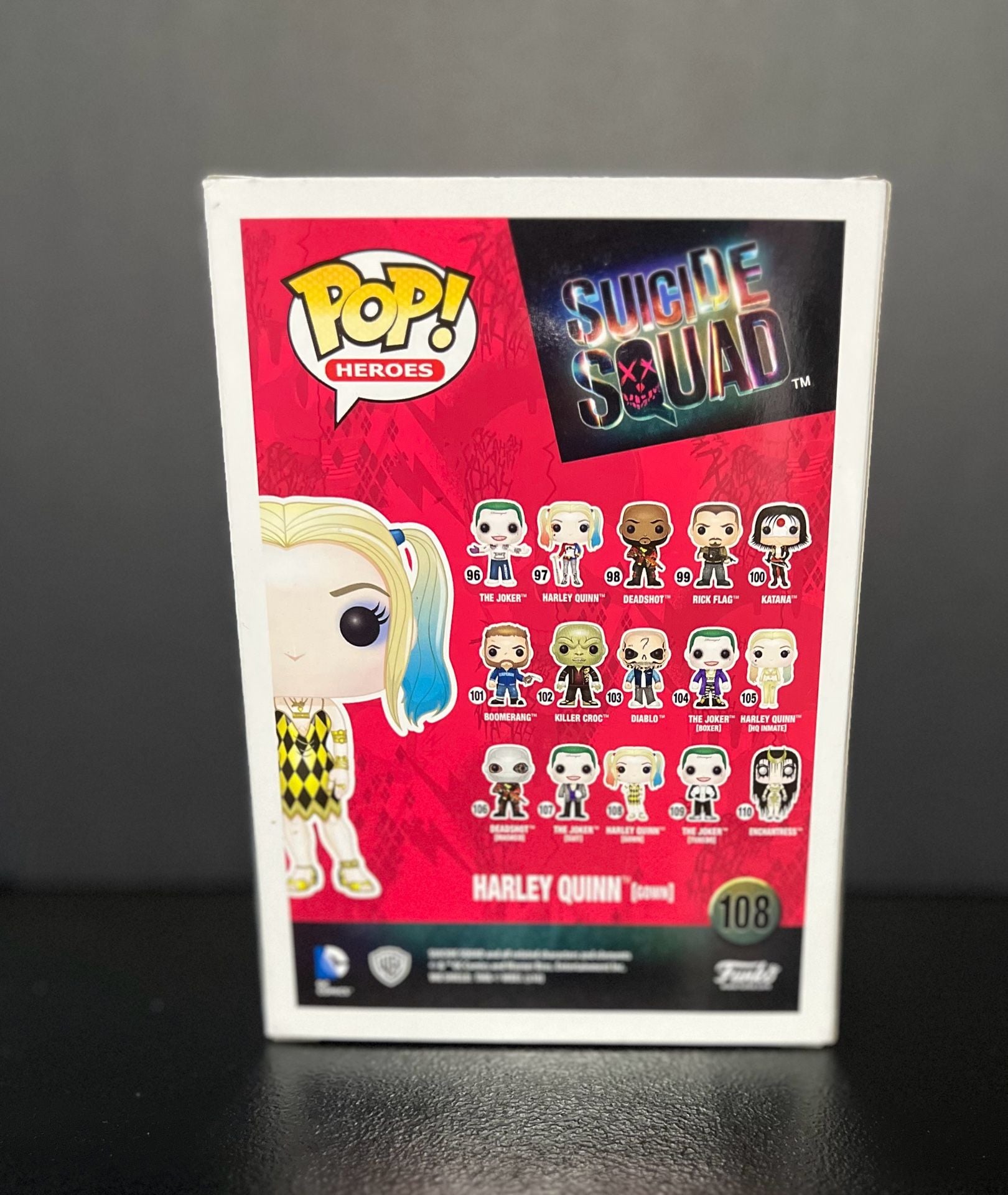 Funko Pop Heroes Suicide Squad Harley Quinn Gown 108 Hot Topic Exclusive New 2
