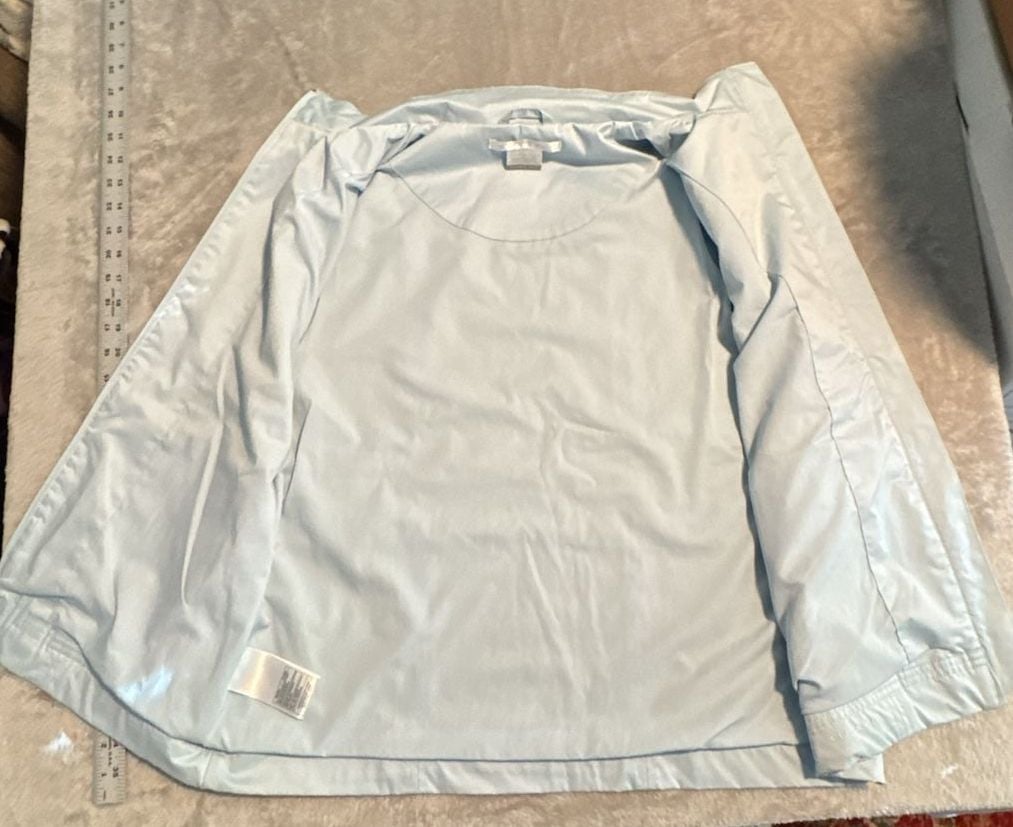 Nike Golf Clima-Fit Full Zip Vest Womens L Light Ice Blue Polyester Spandex 7