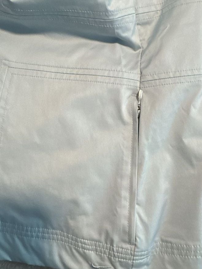 Nike Golf Clima-Fit Full Zip Vest Womens L Light Ice Blue Polyester Spandex 9