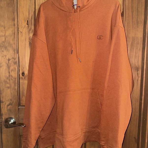 Champion Hoodie Size 2XL Orange Athleticwear Pullover