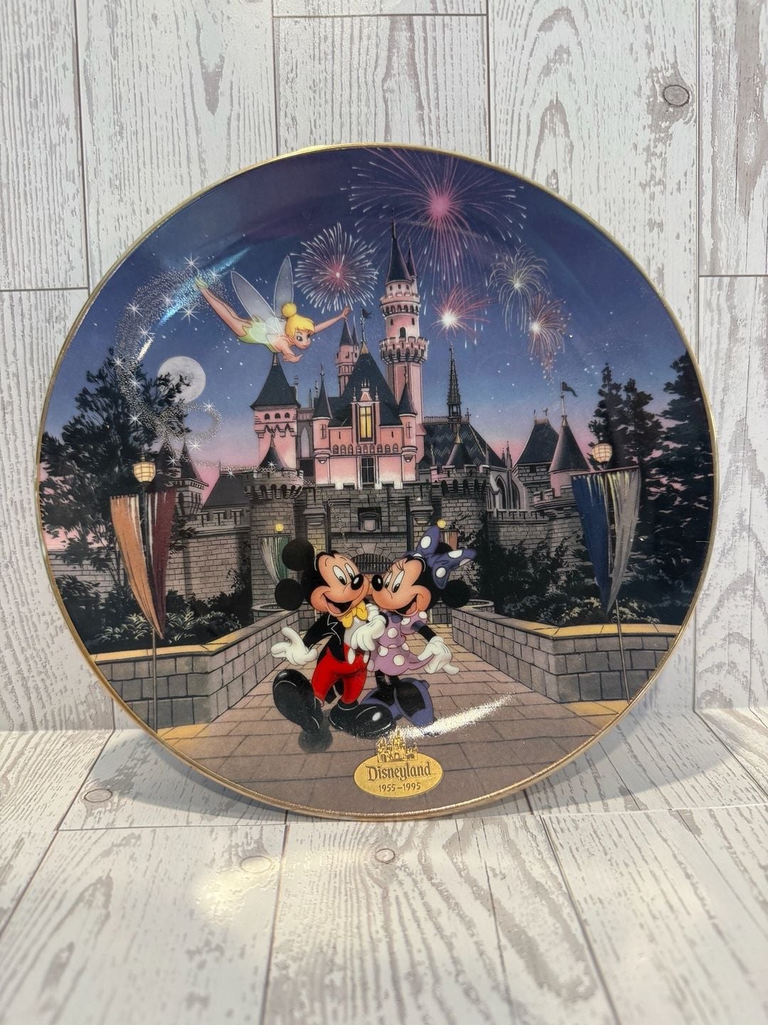 Bradford Exchange Disneyland 40th Anniversary Sleeping Beauty Castle Plate 1