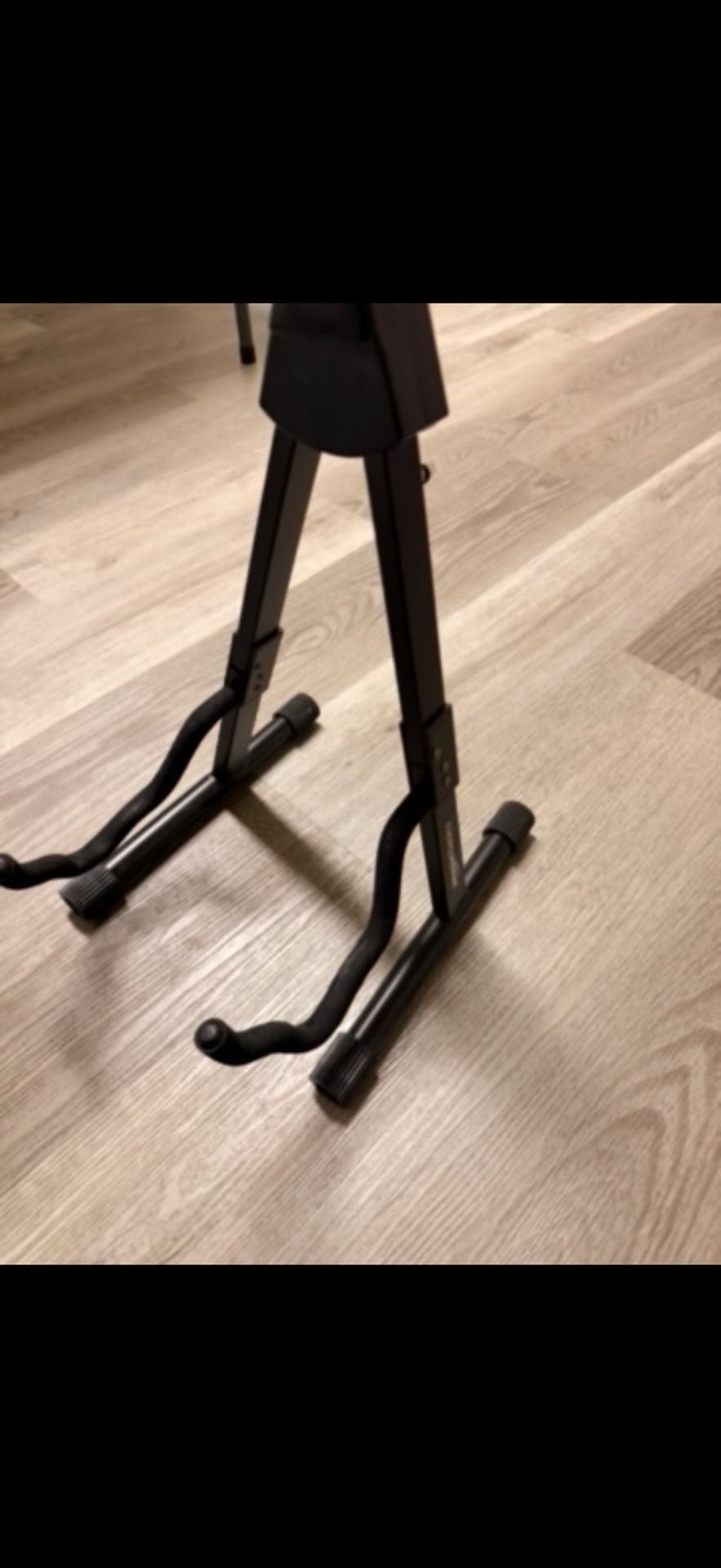 On-Stage GS7364 Collapsible A-Frame Guitar Stand Black 1