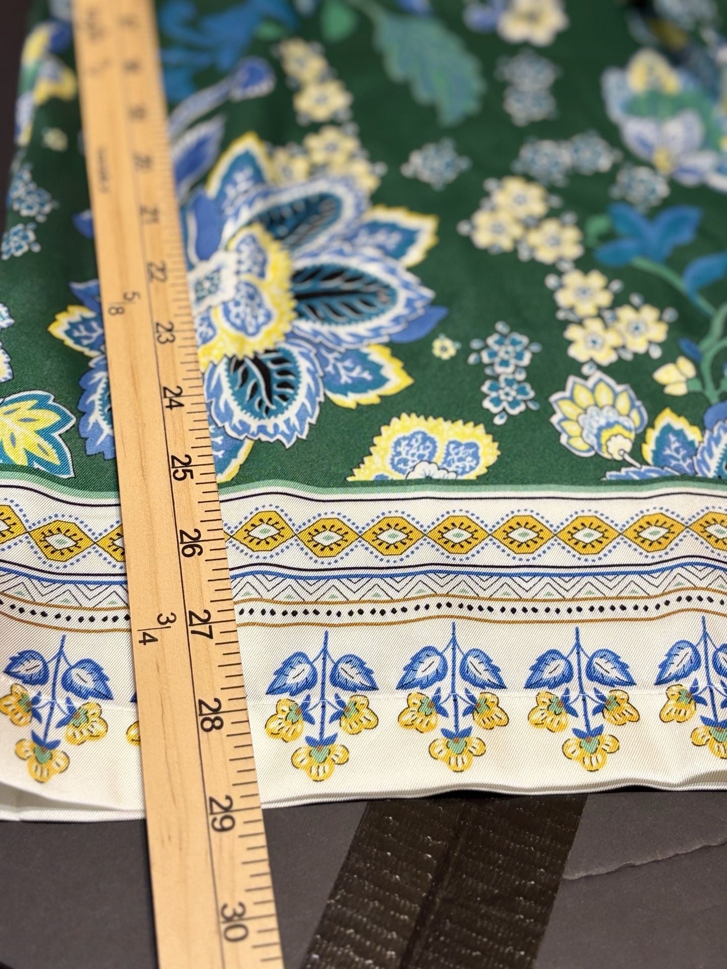 maeve Wide Leg Pants Size XL Green Floral Printed Palazzo 7