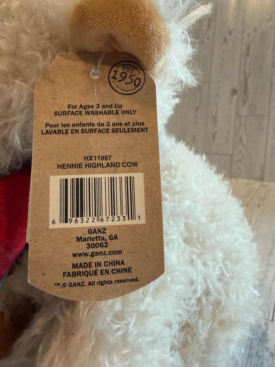 Ganz Highland Cow Plush 7