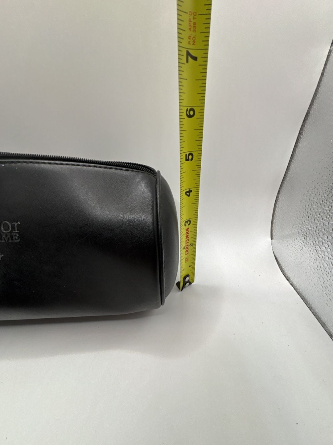 Christian Dior Homme Black Faux Leather Toiletry Travel Bag 8