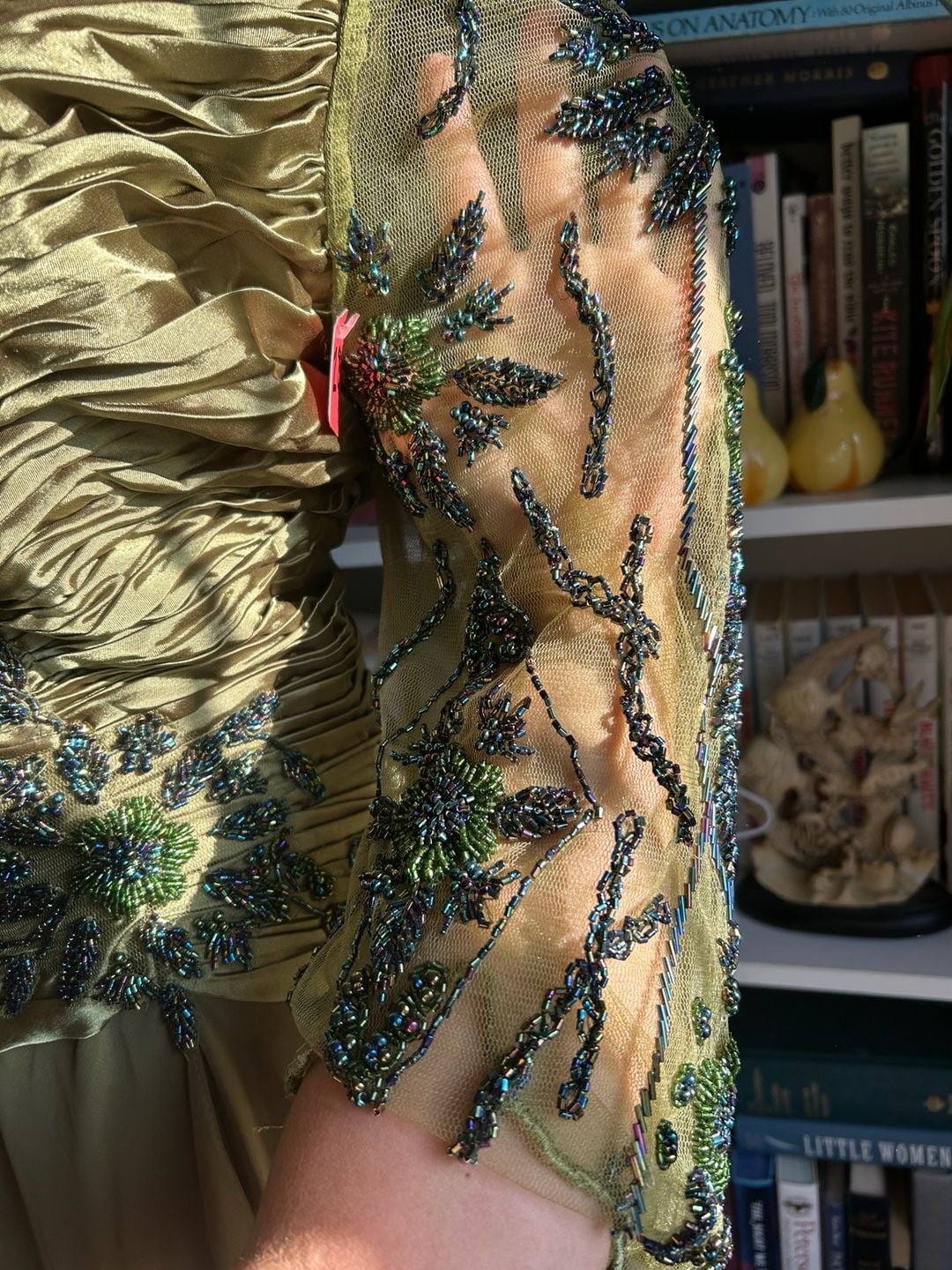 May Queen Couture Beaded Ruched Evening Gown 4