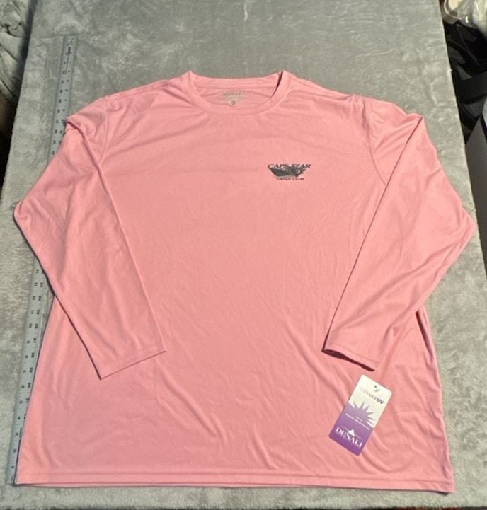 Denali Long Sleeve Performance T-Shirt Mens Size 2XL Pink Cape Fear Grady Club 2