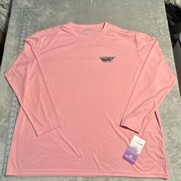Denali Long Sleeve Performance T-Shirt Mens Size 2XL Pink Cape Fear Grady Club