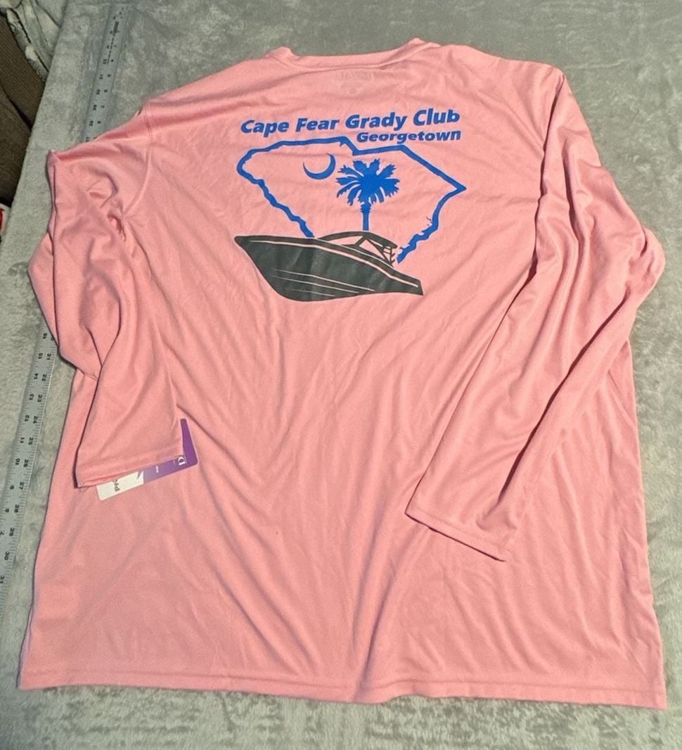 Denali Long Sleeve Performance T-Shirt Mens Size 2XL Pink Cape Fear Grady Club 8