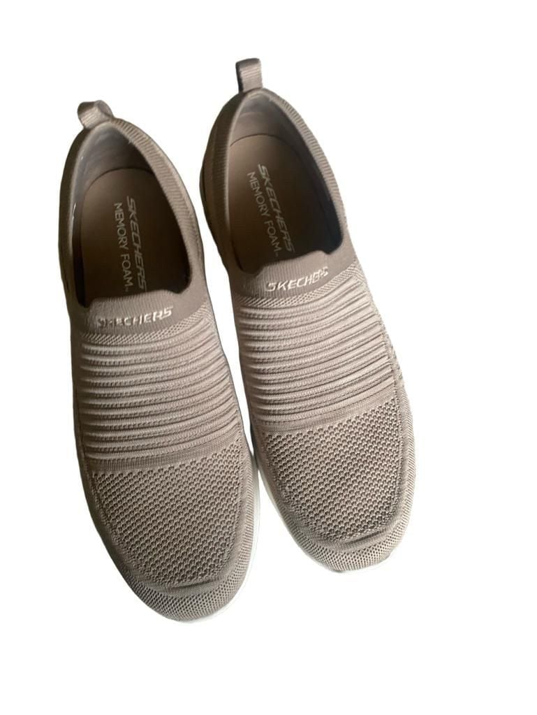 Skechers Slip-ins Memory Foam Walking Shoe Taupe 2