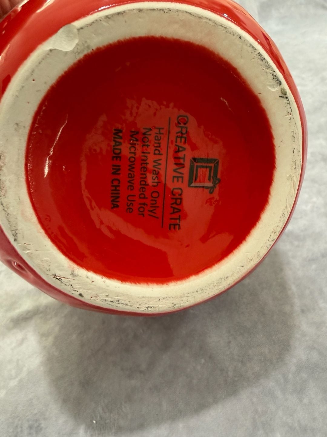 Tate's Bake Shop Creative Crate Ceramic Strawberry Cookie Jar Red 3