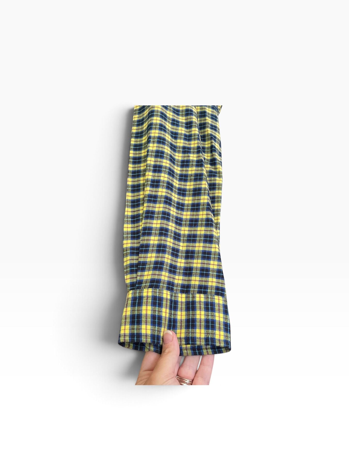 Polo Ralph Lauren Plaid Button Down Shirt Size XL Yellow Blue Long Sleeve 5