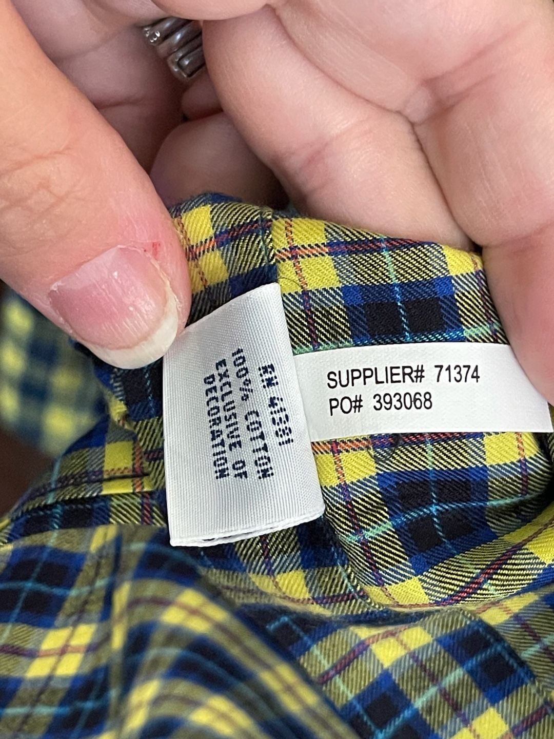 Polo Ralph Lauren Plaid Button Down Shirt Size XL Yellow Blue Long Sleeve 8