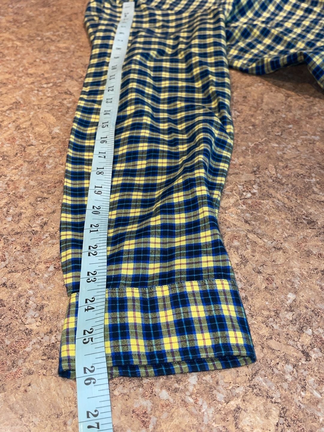Polo Ralph Lauren Plaid Button Down Shirt Size XL Yellow Blue Long Sleeve 13