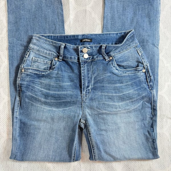 Flamingals Mid Rise Straight Leg Blue Jeans Size M 