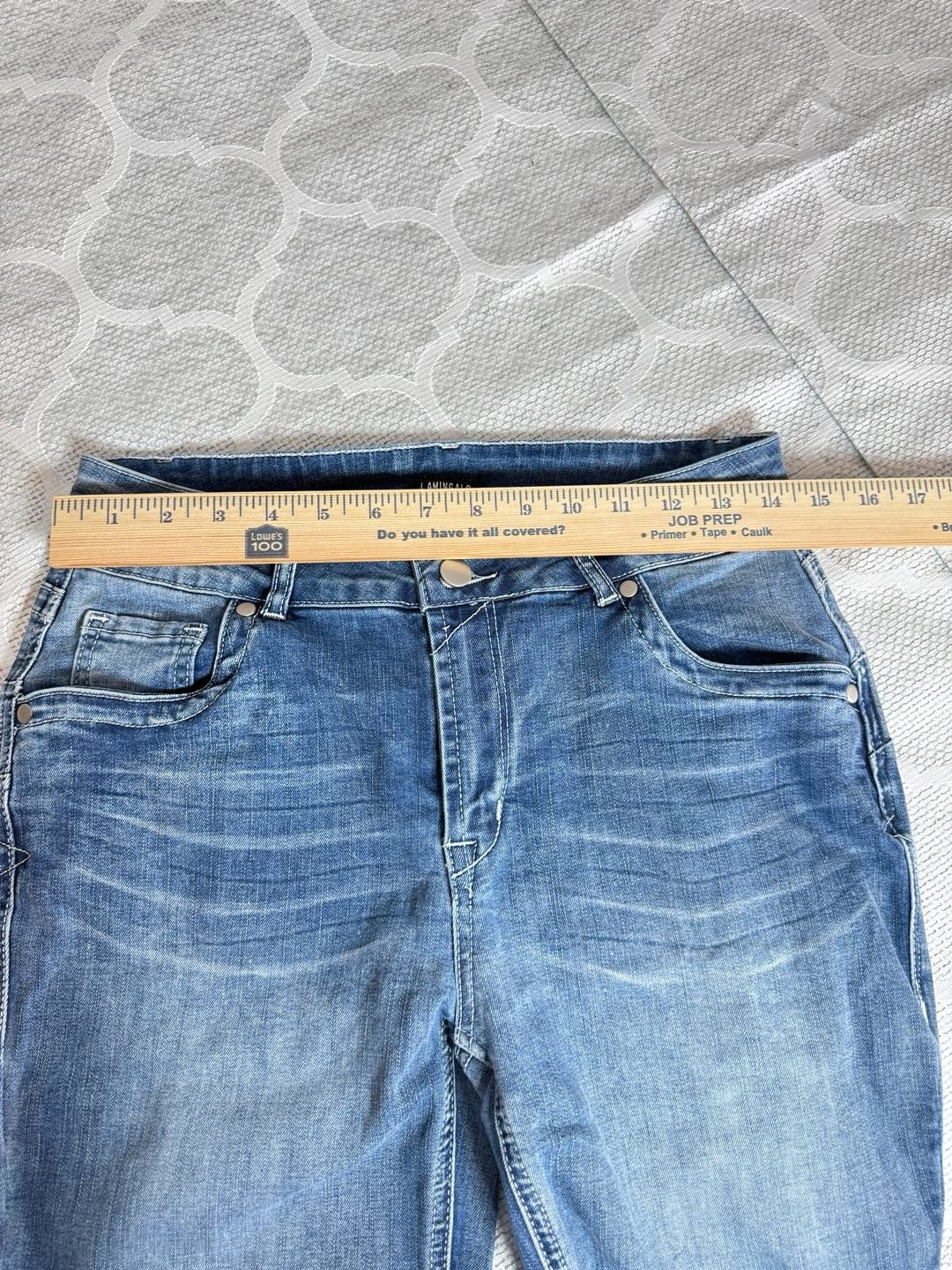 Flamingals Mid Rise Straight Leg Blue Jeans Size M 9