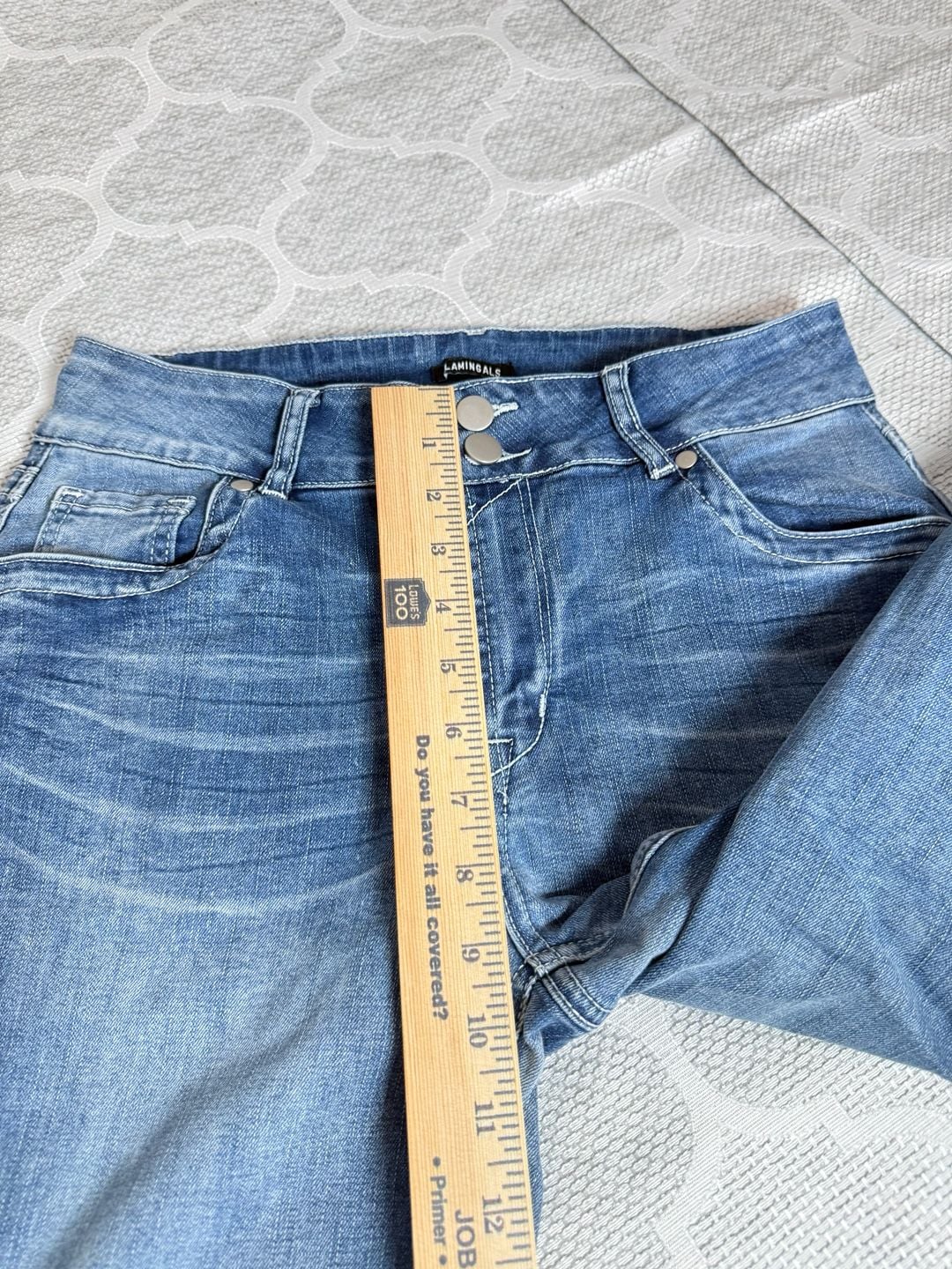 Flamingals Mid Rise Straight Leg Blue Jeans Size M 10