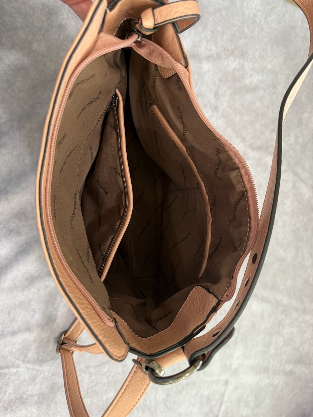 Montana West Hobo Bag Crossbody Purse Pink Vegan Leather 5