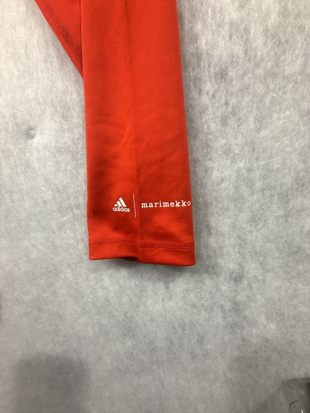 Adidas x Marimekko Techfit Leggings Size XL 14-15Y Red Pink 3