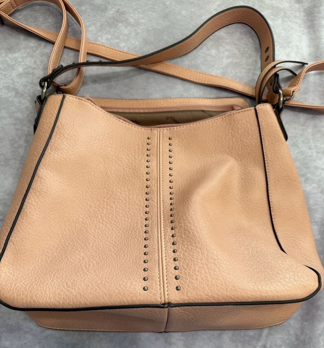 Montana West Hobo Bag Crossbody Purse Pink Vegan Leather 2