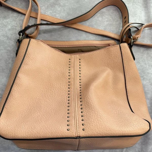 Montana West Hobo Bag Crossbody Purse Pink Vegan Leather