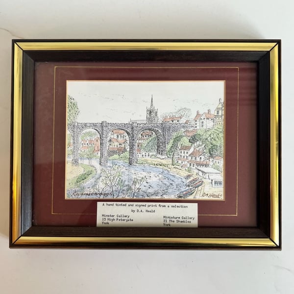D. A. Heald Knaresborough Signed Framed Print