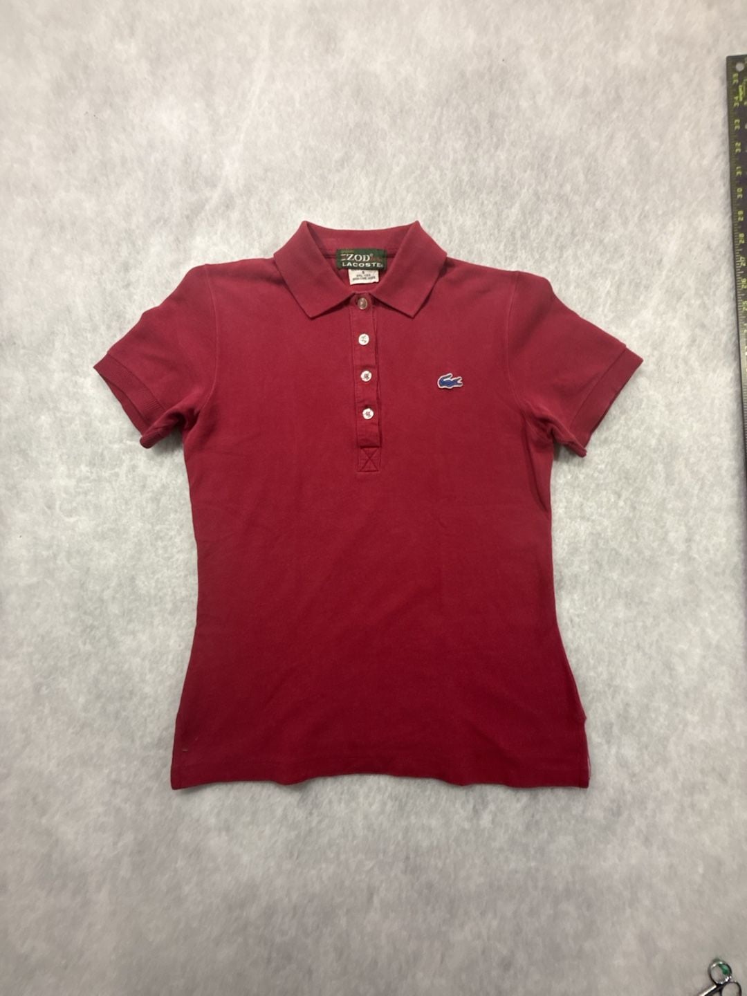 Vintage IZOD Lacoste Polo Shirt Ladies Size S Short Sleeve 100% Cotton Tennis 2