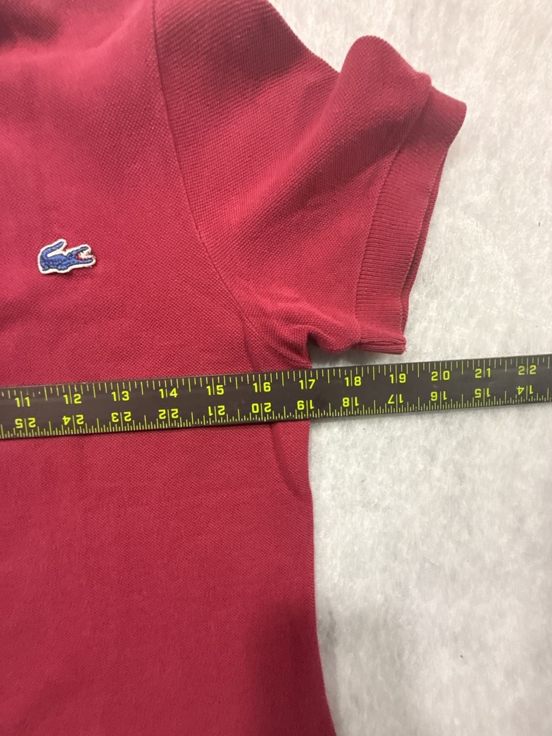Vintage IZOD Lacoste Polo Shirt Ladies Size S Short Sleeve 100% Cotton Tennis 7