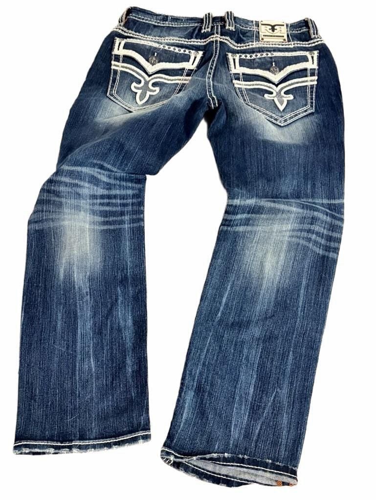 Rock Revival Jerret Straight Jeans Size 36 #2007 7