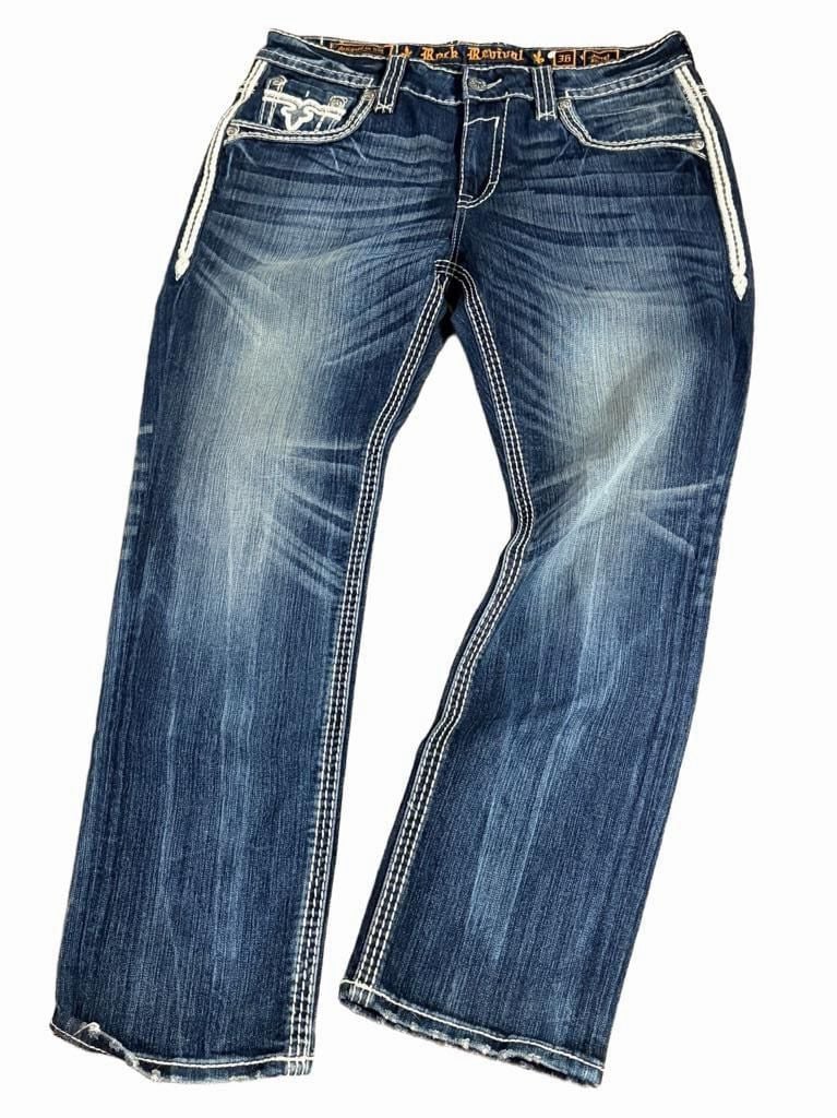 Rock Revival Jerret Straight Jeans Size 36 #2007 9