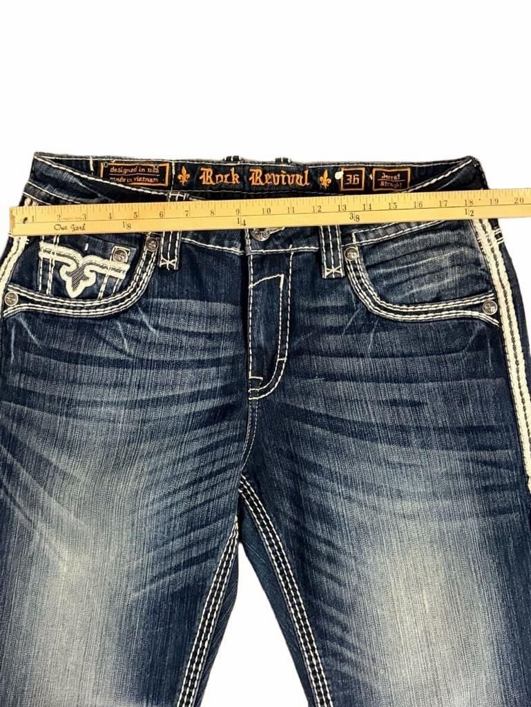 Rock Revival Jerret Straight Jeans Size 36 #2007 11
