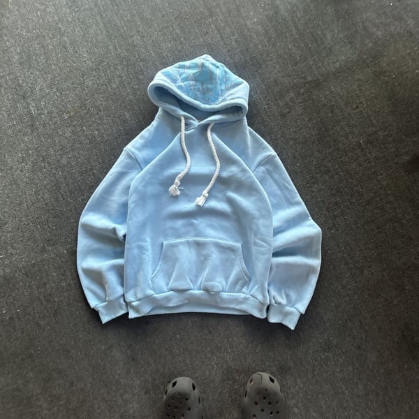 Four Cactus Hoodie Light Blue Pullover
